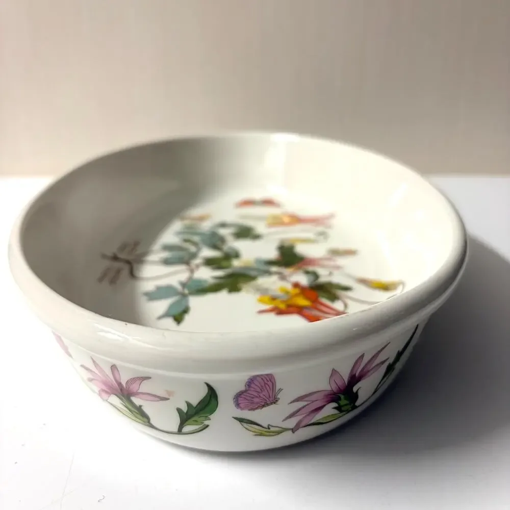 Portmeirion Botanic Garden Oval Baking Dish Aquilegia Slender Gracilis Columbine